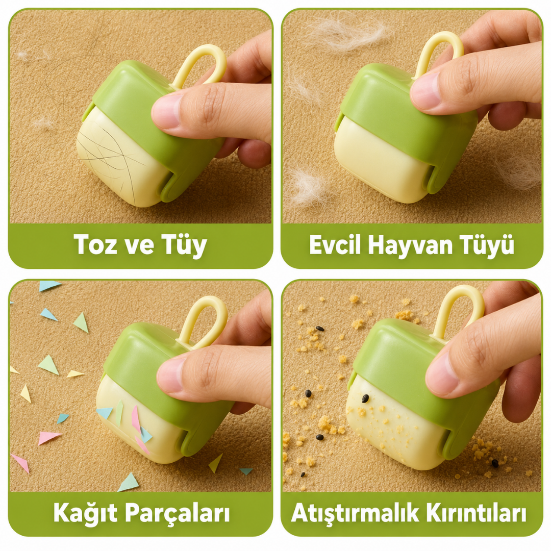 Lenfian™ Tekrar Kullanılabilir - Mini Tüy ve Toz Temizleme Rulosu