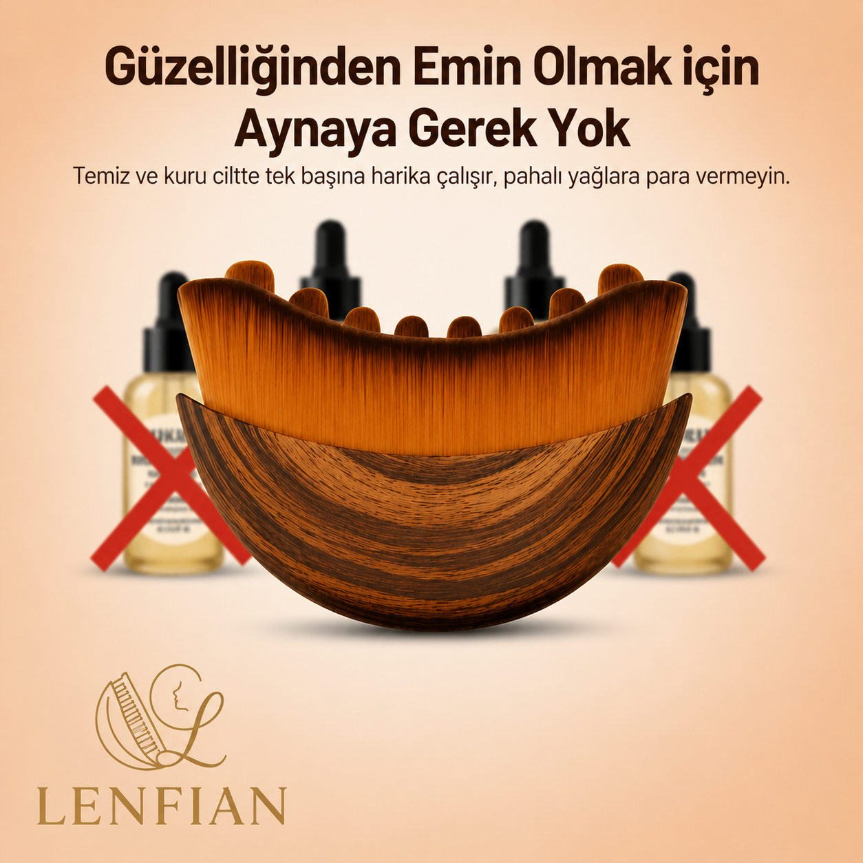 Lenfian™ - Doğal Yüz Lifting & Lenf Drenaj Fırçası
